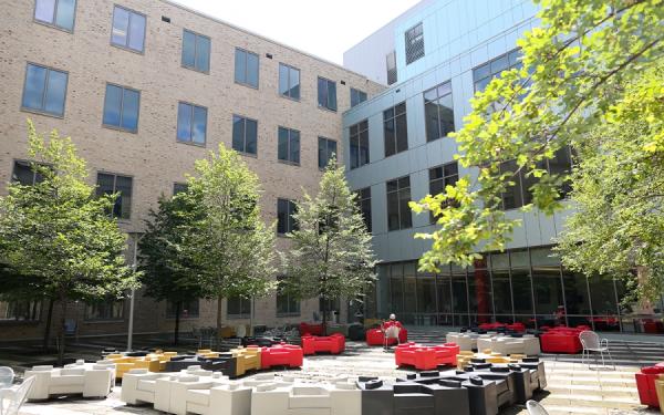 Hagerty hall courtyard